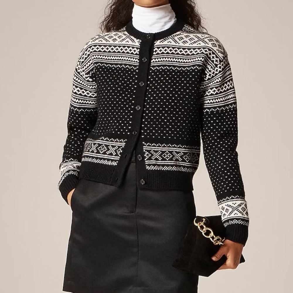 J crew Fair Isle cardigan in vintage wool - Picture 2 of 4